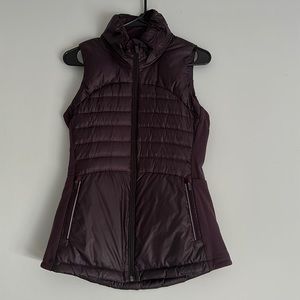 Down For It All Vest in dark purple